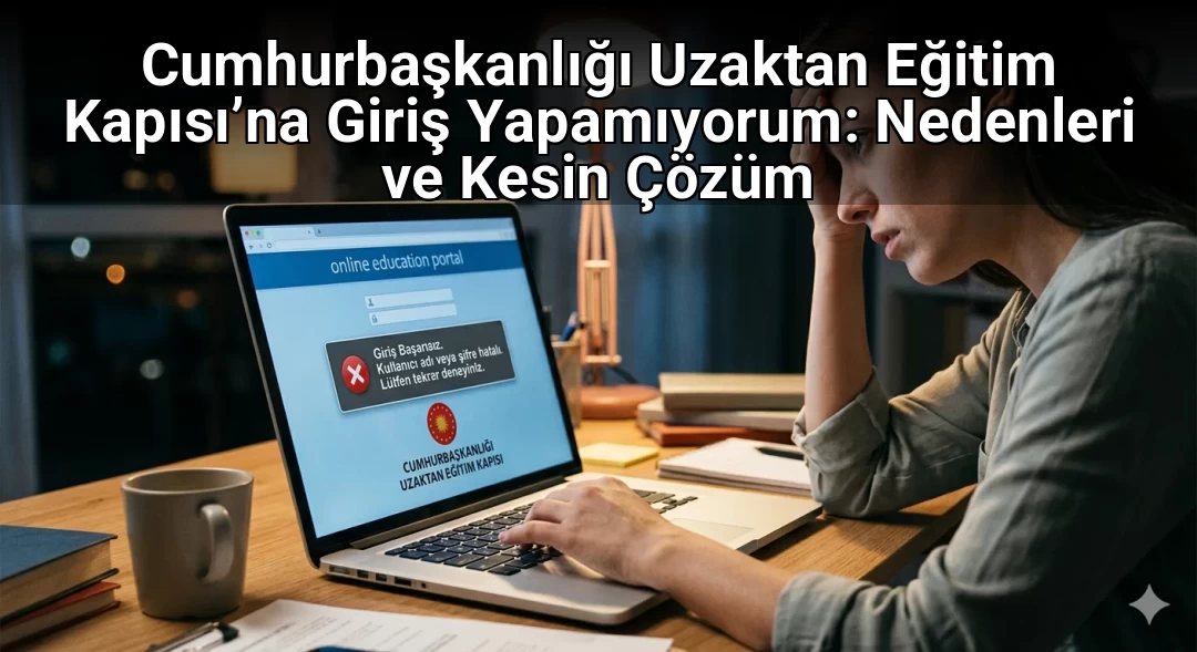 Cumhurbaşkanlığı Uzaktan Eğitim Kapısı’na Giriş Yapamıyorum: Nedenleri ve Kesin Çözüm
